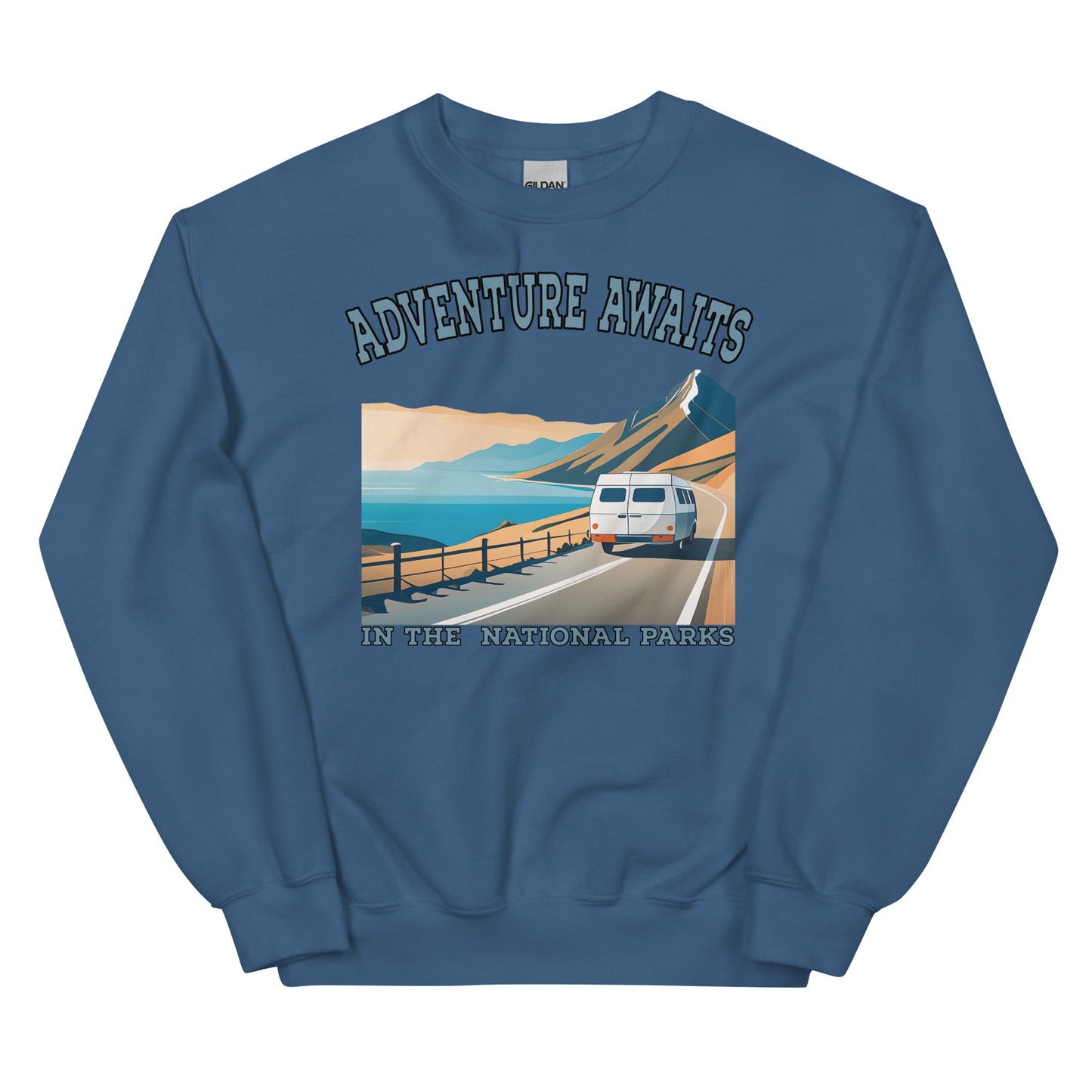 ADVENTURE AWAITS Crewneck Sweatshirt