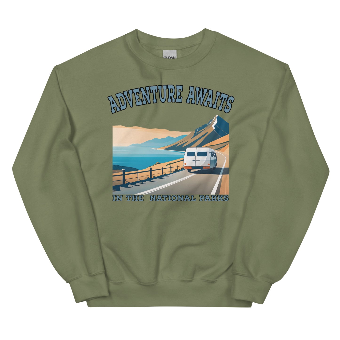 ADVENTURE AWAITS Crewneck Sweatshirt