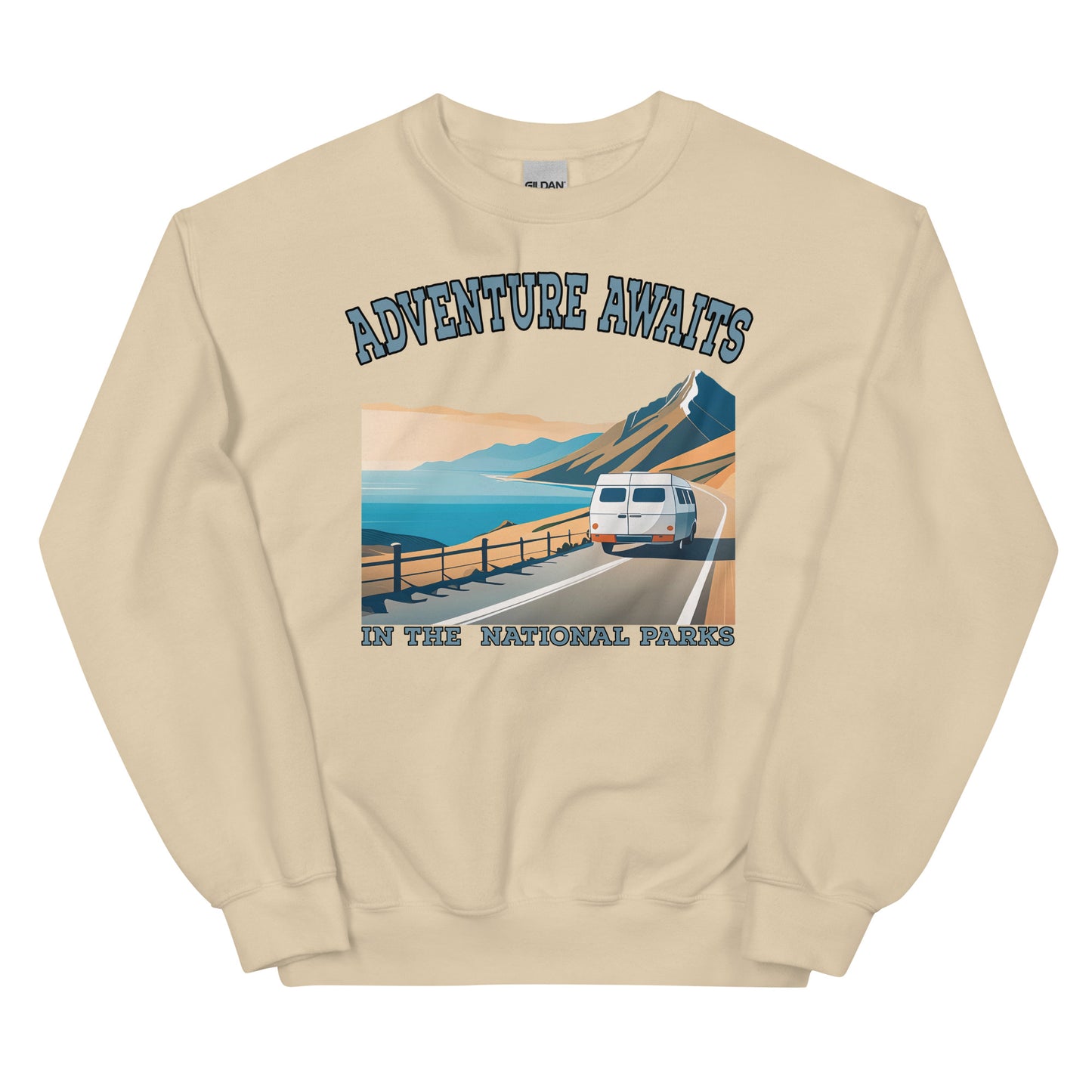 ADVENTURE AWAITS Crewneck Sweatshirt