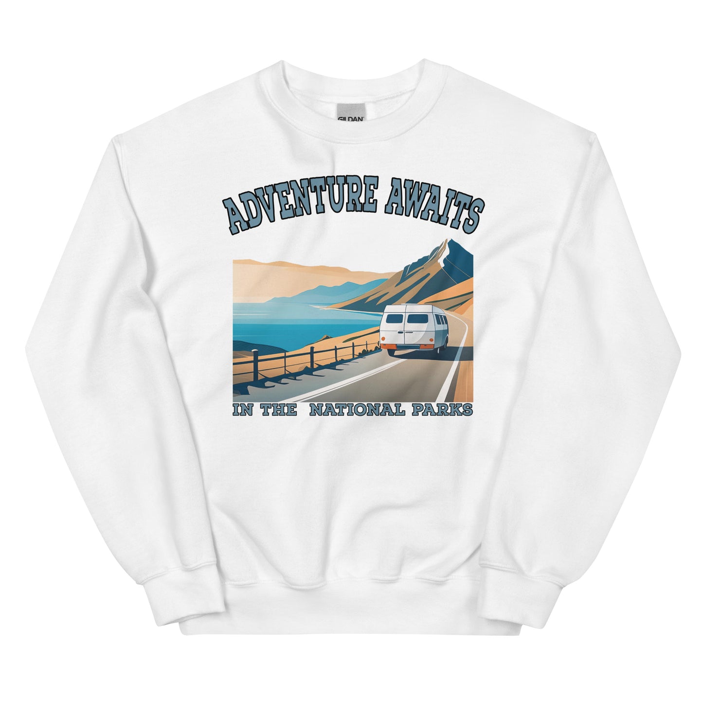 ADVENTURE AWAITS Crewneck Sweatshirt